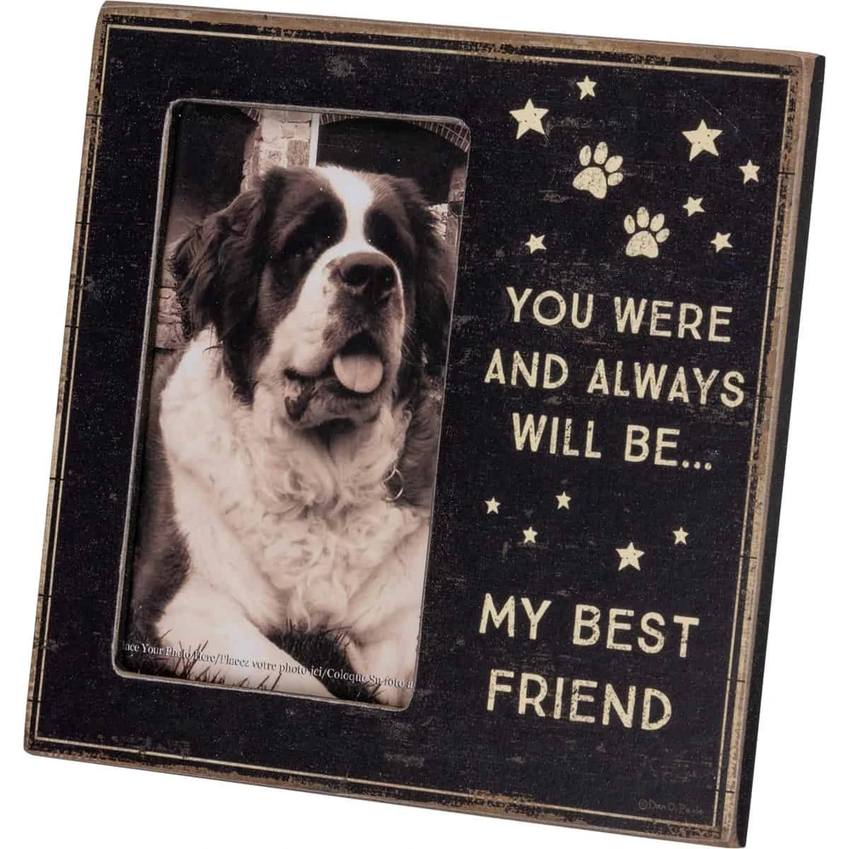 Wooden Plaque Picture Frame “My Best Friend” 2 Wooden Plaque Picture Frame “My Best Friend”