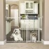 Maxi Extra Tall Walk-Thru Gate With Pet Door – 38″High