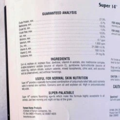 Super 14 Healthy Skin & Coat Supplement For Horses 2.75 Lb -UPCO Popular Shop 230 3