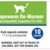 Tapeworm De-Wormer Capsules For Cats 10 Ct -UPCO Popular Shop 291006