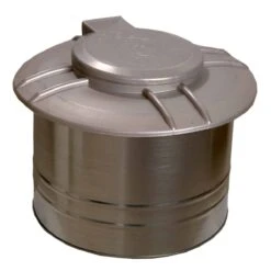 Deluxe Doggie Dooley Toilet – Large Round Galvanized Steel Unit