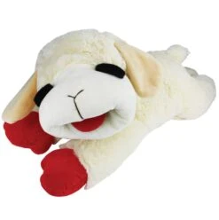 Multipet JUMBO Plush Lamb Chop Dog Toy 24″
