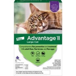 Advantage II Flea Spot-On Treatment For Large Cats Over 9 Lbs 6 Pack