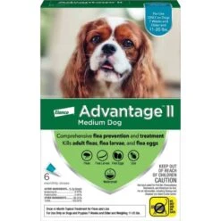 Bayer Advantage II Flea Spot-On For Medium Dogs 11-20 Lbs 6 Pack