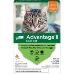 Advantage II Flea Spot-On Treatment For Small Cats 5-9 Lbs 6 Pack