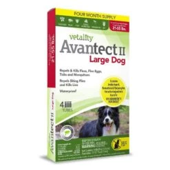 Vetality Avantect II Large Dog Flea Spot-On 21-55 Lbs, 4 Doses