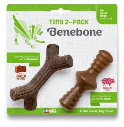Benebone Zaggler & Maple Stick Dog Chew 2 Pack (Tiny)