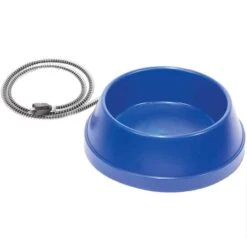 Allied Precision Blue Plastic Heated Pet Bowl 5 Qt