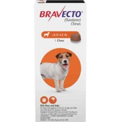 Bravecto Chewable Flea & Tick Preventative For Dogs 9.9-22 Lb