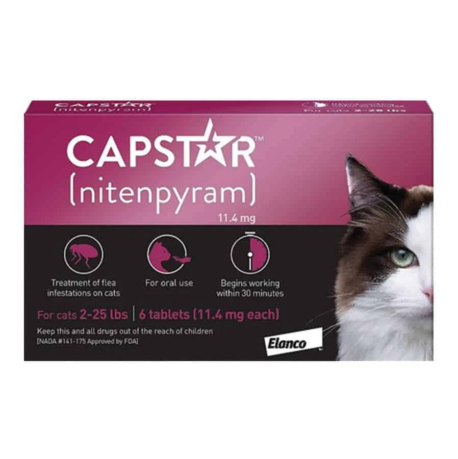 CAPSTAR™ Flea Control Tablets For Cats 2-25lbs (6 Ct) 3 CAPSTAR™ Flea Control Tablets For Cats 2-25lbs (6 Ct)