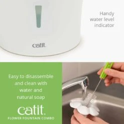 HAGAN CatIT Flower Fountain & Placemat Combo Water Dish -UPCO Popular Shop CatIt Flower Fountain Placemat combo 3