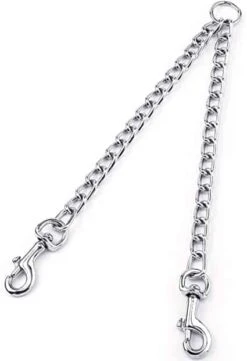 Herm Sprenger Two Dog Chain Coupler Medium (2.0mm) 13″