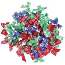 Christmas Holiday Ribbon Bows Assortment 50 Ct