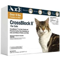 CrossBlock II Flea Control For Cats Over 9 Lbs 3 Pack