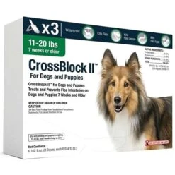 CrossBlock II Flea Control For Dogs & Puppies 11-20 Lbs 3 Pack