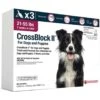 CrossBlock II Flea Control For Dogs & Puppies 21-55 Lbs 3 Pack