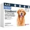 CrossBlock II Flea Control For Dogs & Puppies Over 55 Lbs 3 Pack