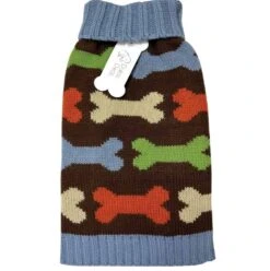 Dallas Dogs Bones Pattern Dog Sweater