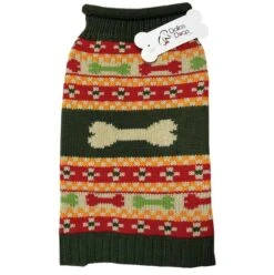 Dallas Dogs Fair Isle Bones Dog Sweater