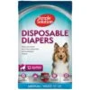 Simple Solution Disposable Dog Diapers Medium 12 Ct -UPCO Popular Shop Disposable Diapers MED 12ct