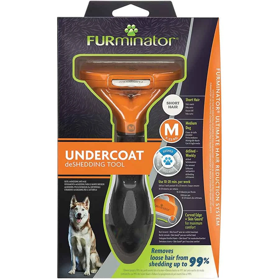 Furminator DeShedding Tool For Medium Dogs – Short Hair 4 Furminator DeShedding Tool For Medium Dogs – Short Hair - Image 2