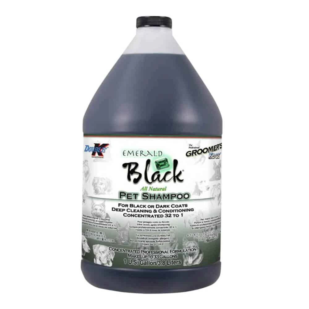 Double K Groomers Edge Emerald Black® Shampoo Gallon 3 Double K Groomers Edge Emerald Black® Shampoo Gallon