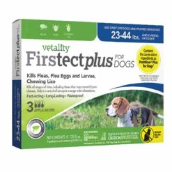 Vetality Firstect Plus Flea & Tick Spot Treatment For Dogs 23-44 Lbs 3 Pack