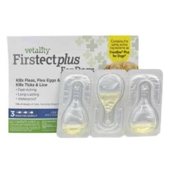 Vetality Firstect Plus Flea & Tick Spot Treatment For Dogs 6-22 Lbs 3 Pack -UPCO Popular Shop Firstect Plus Vial Tube Treatment WEB