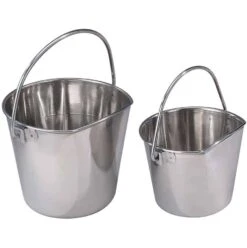 Stainless Steel Flat Back Buckets