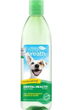 TropiClean Dental Health Solution For Dogs 33.8 Oz