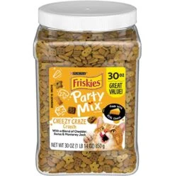 Purina Friskies Party Mix Cheezy Craze Crunch 30 Oz