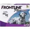 Boehringer Ingelheim Frontline Plus Flea & Tick Spot-On For Dogs 45-88 Lbs 3 Pack -UPCO Popular Shop Frontline Plus 45 88 3 Pack WEB