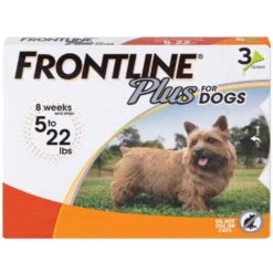 Boehringer Ingelheim Frontline Plus Flea & Tick Spot-On For Dogs 5-22 Lbs 3 Pack