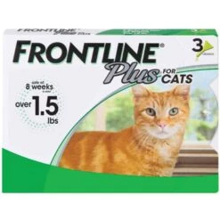 Boehringer Ingelheim Frontline Plus Flea & Tick Spot-On For Cats Over 1.5 Lbs 3 Pack