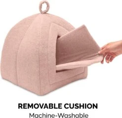 FurHaven Collapsible Fleece Pet Tent Buff Beige Small -UPCO Popular Shop Furhaven Pet Tent Buff6