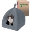 FurHaven Collapsible Fleece Pet Tent Gray Small -UPCO Popular Shop Furhaven Pet Tent Gray web