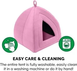 FurHaven Collapsible Fleece Pet Tent Pink Small -UPCO Popular Shop Furhaven Pet Tent Pink5