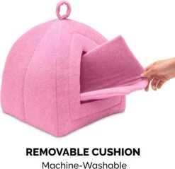 FurHaven Collapsible Fleece Pet Tent Pink Small -UPCO Popular Shop Furhaven Pet Tent Pink6