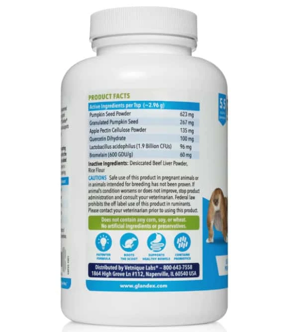 Glandex® Anal Gland Powder Supplement For Dogs 5.5 Oz 4 Glandex® Anal Gland Powder Supplement For Dogs 5.5 Oz - Image 2