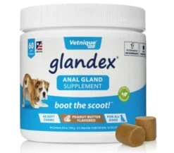 Glandex® Anal Gland Soft Chew Supplement For Dogs 60 Ct