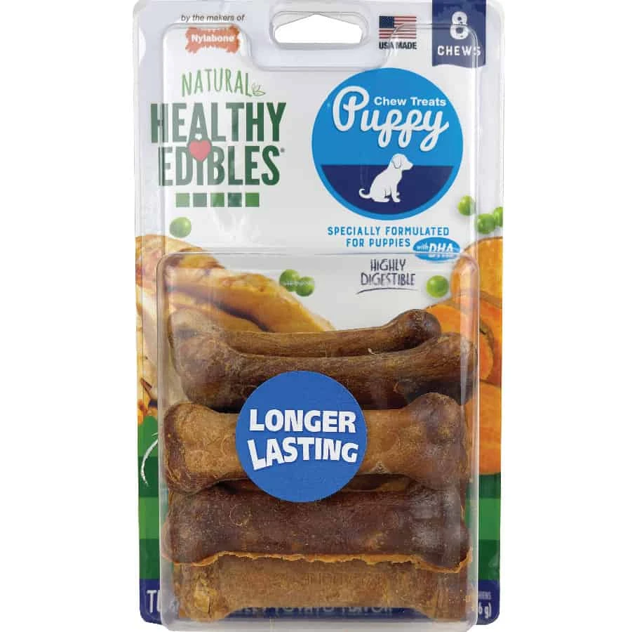 Healthy Edibles Puppy Turkey & Sweet Potato 8 Chews 3 Healthy Edibles Puppy Turkey & Sweet Potato 8 Chews