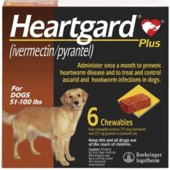 Boehringer Ingelheim Heartgard Plus Soft Chews For Dogs Up To 51-100 Lbs 6 Pack