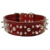 Extra Heavy Leather Studs & Spikes Dog Collar