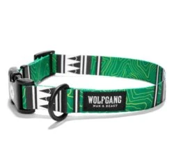 Wolfgang High Plains Green Dog Collar