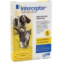 Interceptor® Oral Preventative For Dogs 26-50 Lbs 6 Pack