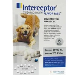 Interceptor® Oral Preventative For Dogs 51-100 Lbs 6 Pack