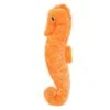 Zippypaws Orange Seahorse Plush Dog Toy -UPCO Popular Shop Jigglers Seahorse