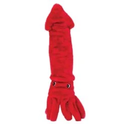 ZippyPaws Jigglerz Red Squid Dog Toy