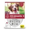 Bayer K9 Advantix II Flea, Tick & Mosquito Prevention For Large Dogs 21-55 Lbs 4 Pack -UPCO Popular Shop K9 Advantix II Lrg Dog 4 Pack
