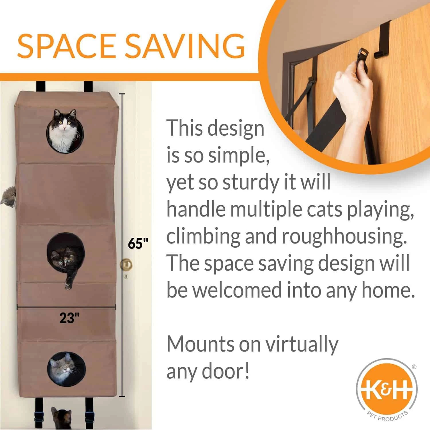 K&H Hangin’ Cat Condo Door Hanging Cat Furniture 4 K&H Hangin’ Cat Condo Door Hanging Cat Furniture - Image 2